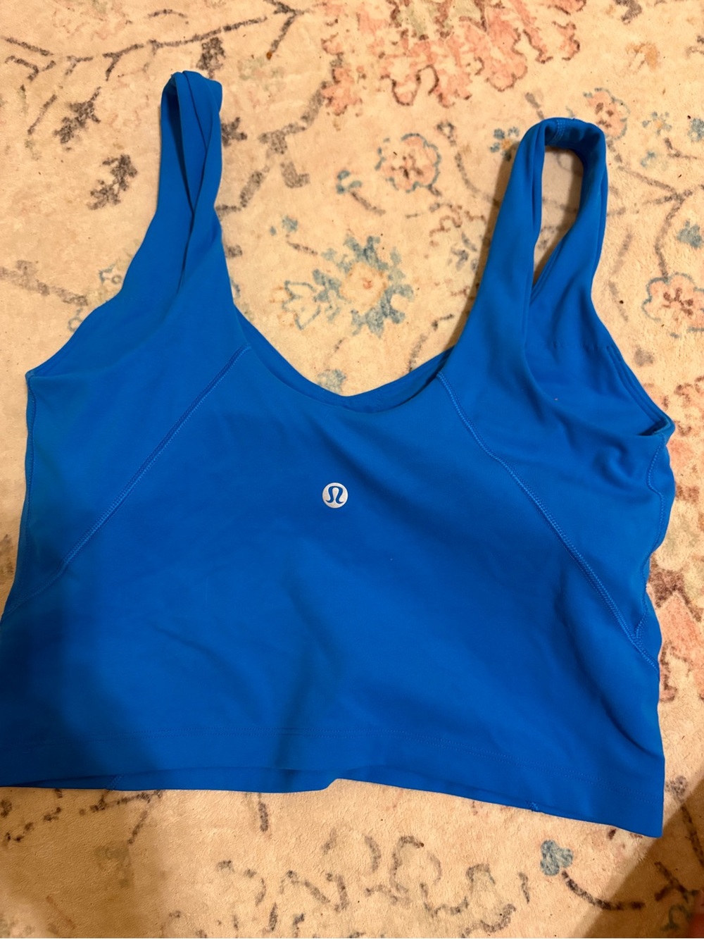 lululemon athletica Women's Blue Sports Bra Crop Top. Size 6. Like. New!